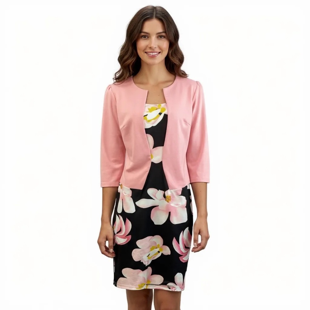 Homeyee Women's Dress Colorblock Business Pencil Dress Size 10